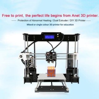 Anet A8-M Dual Extruder Printer Autoleveling FREE FILAMENT DAN SD CARD